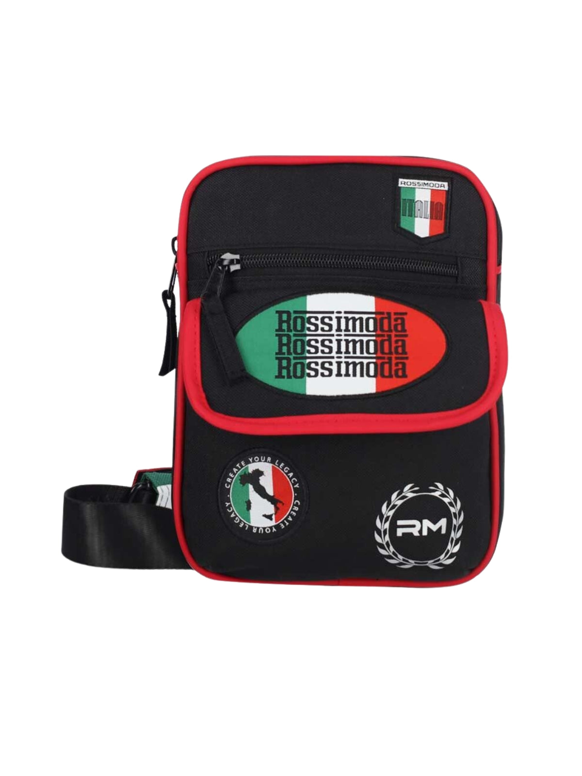 Rossimoda Bag Ombra Spillo Sling Black-Red